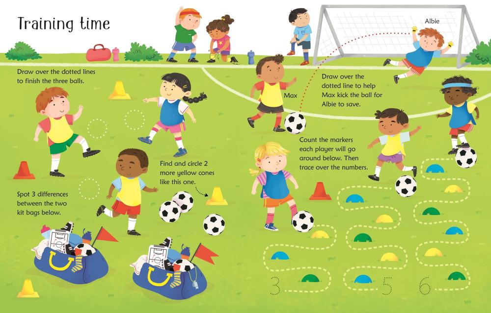 From Wipe Clean Football Activities
