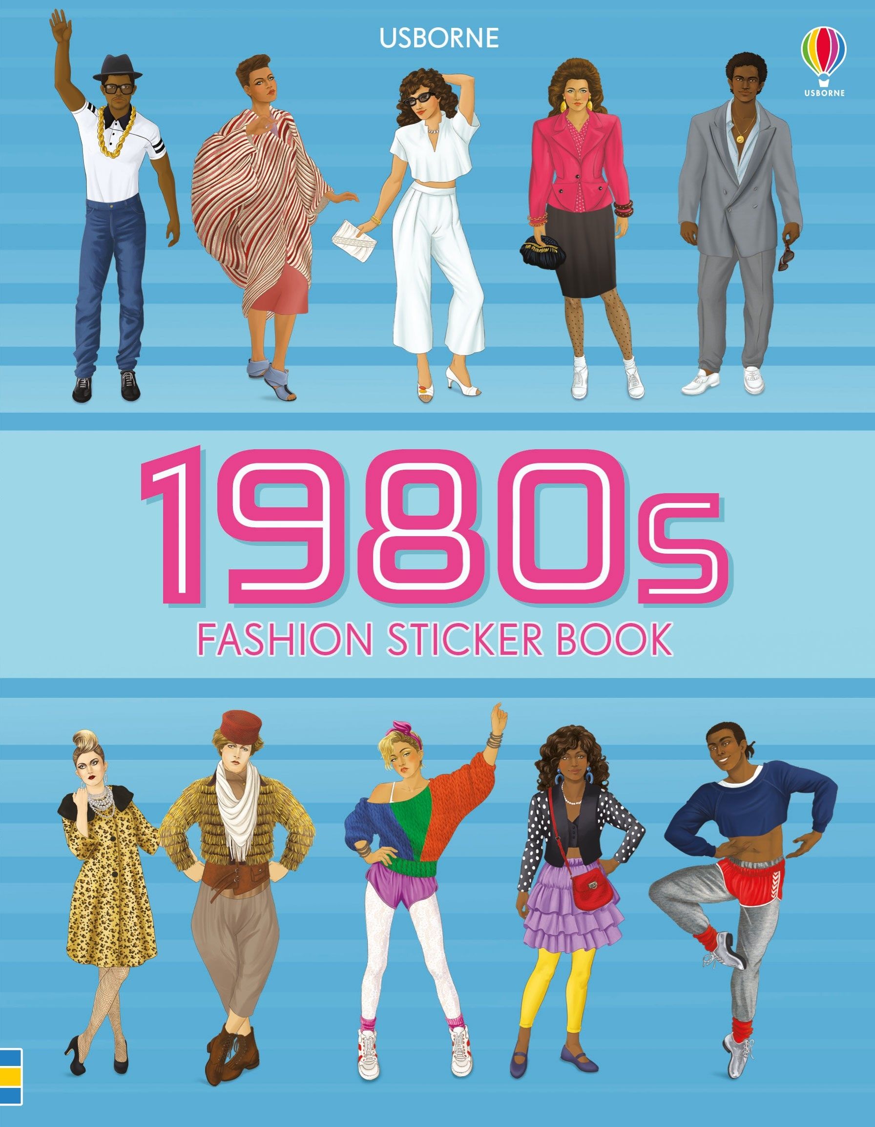 1980s Fashion Sticker Book book cover