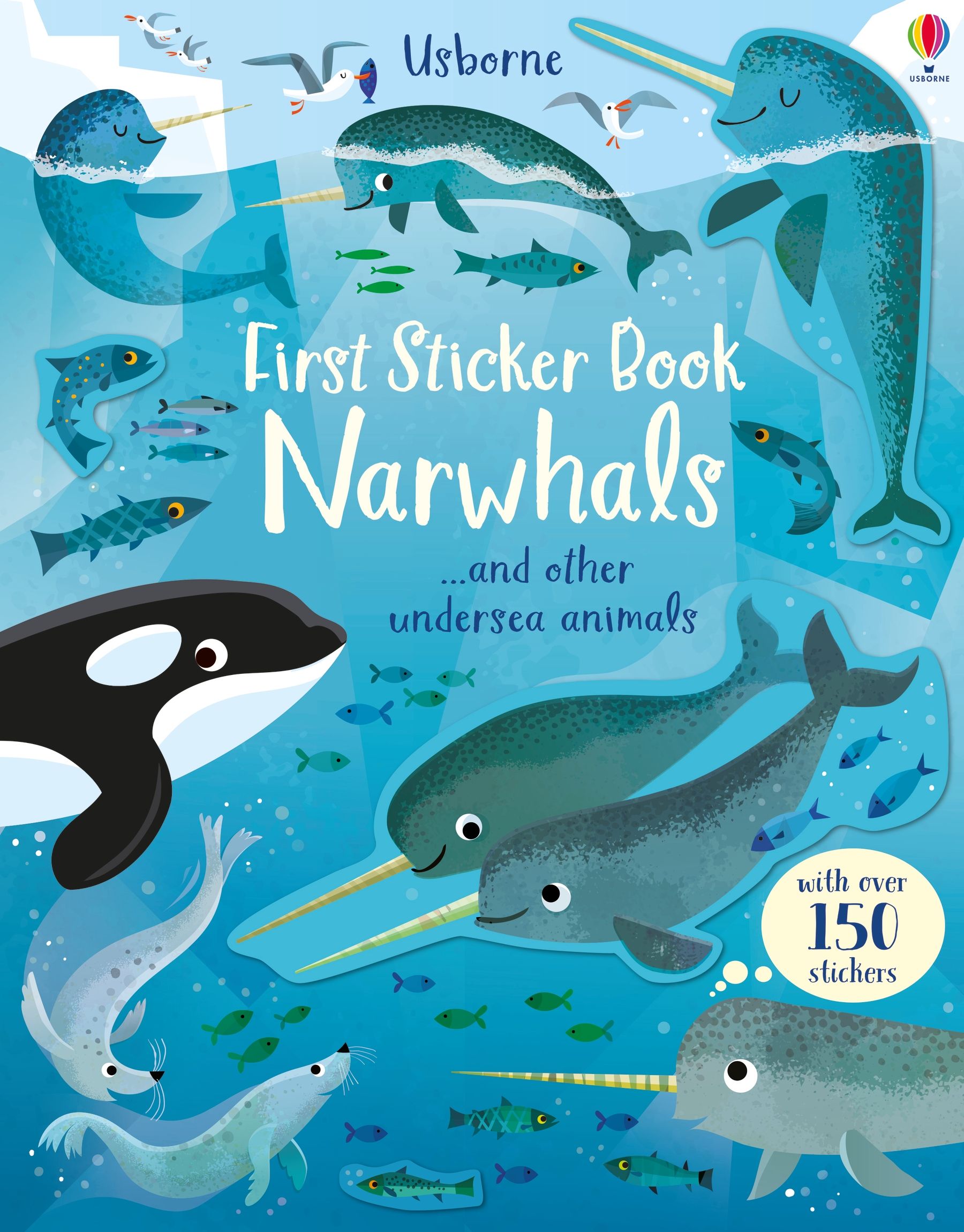 First Sticker Book Narwhals | Usborne | Be Curious