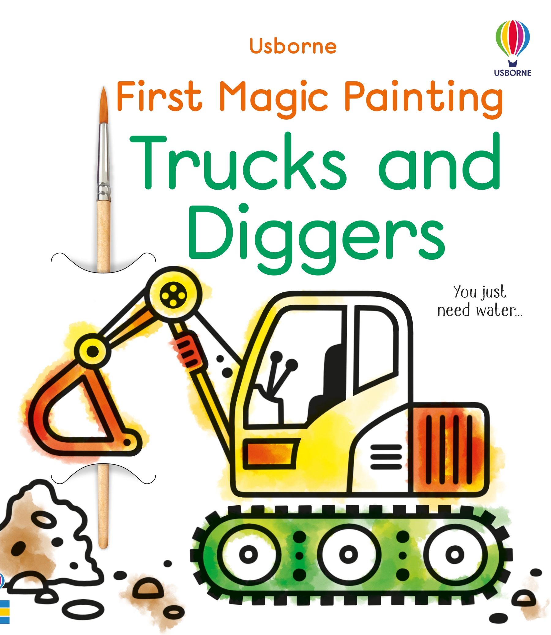 First Magic Painting Trucks and Diggers book cover
