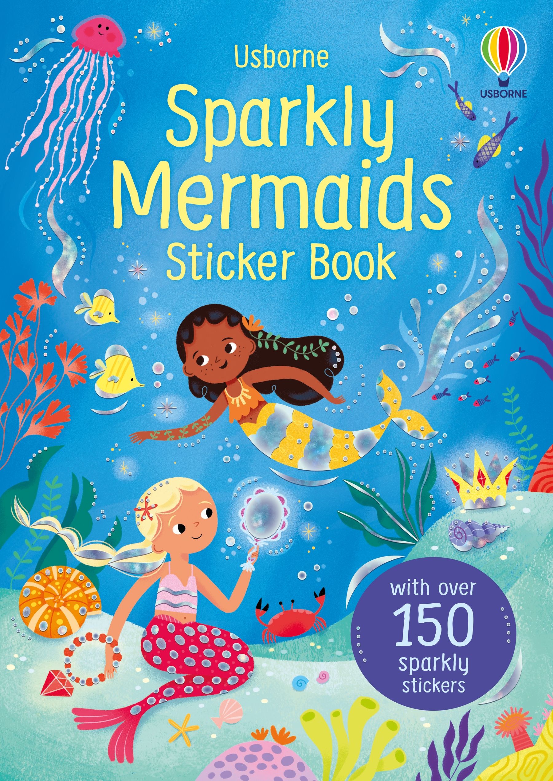 Sparkly Mermaids Sticker Book spread