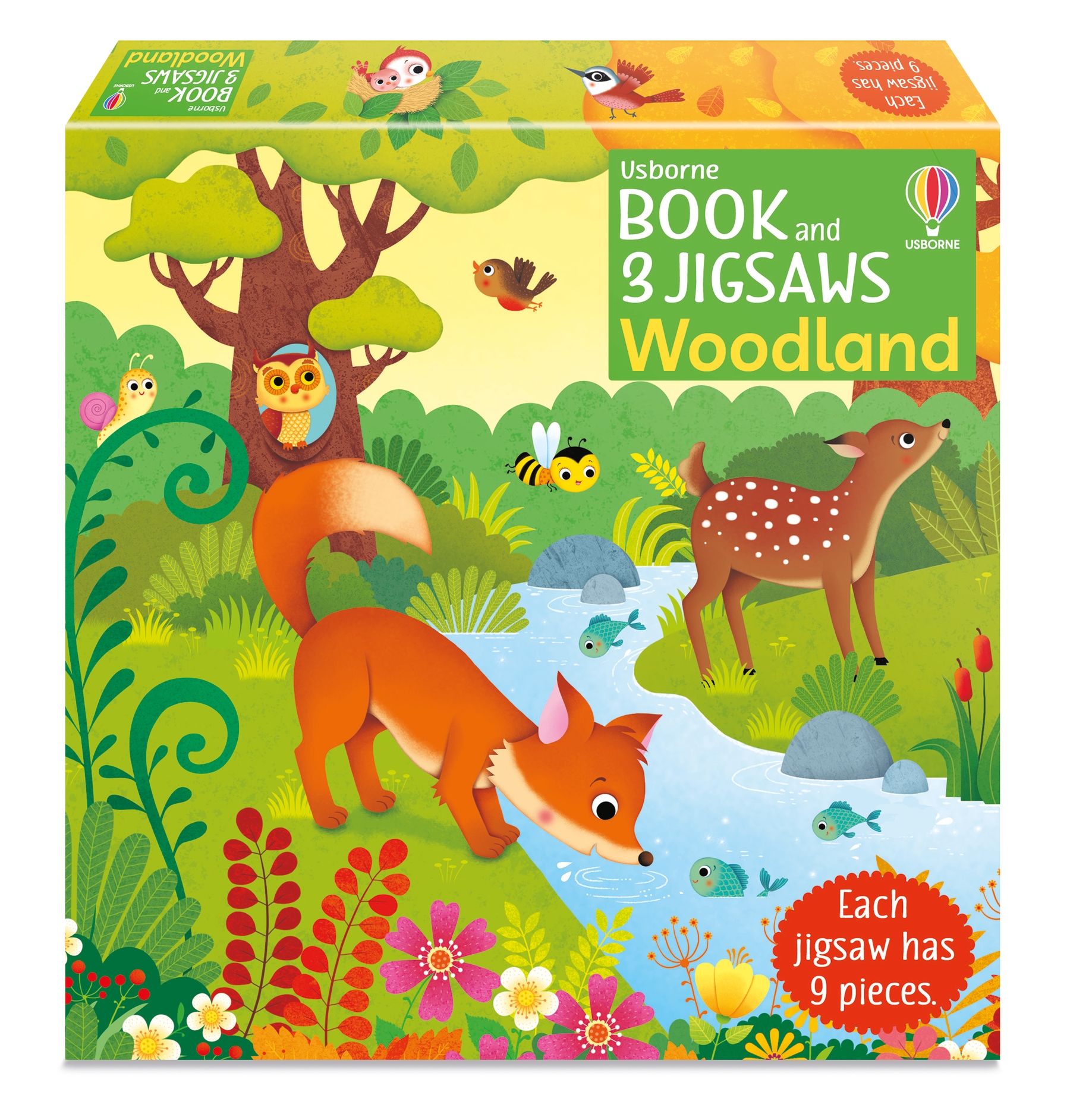 Usborne Book and 3 Jigsaws: Woodland book cover