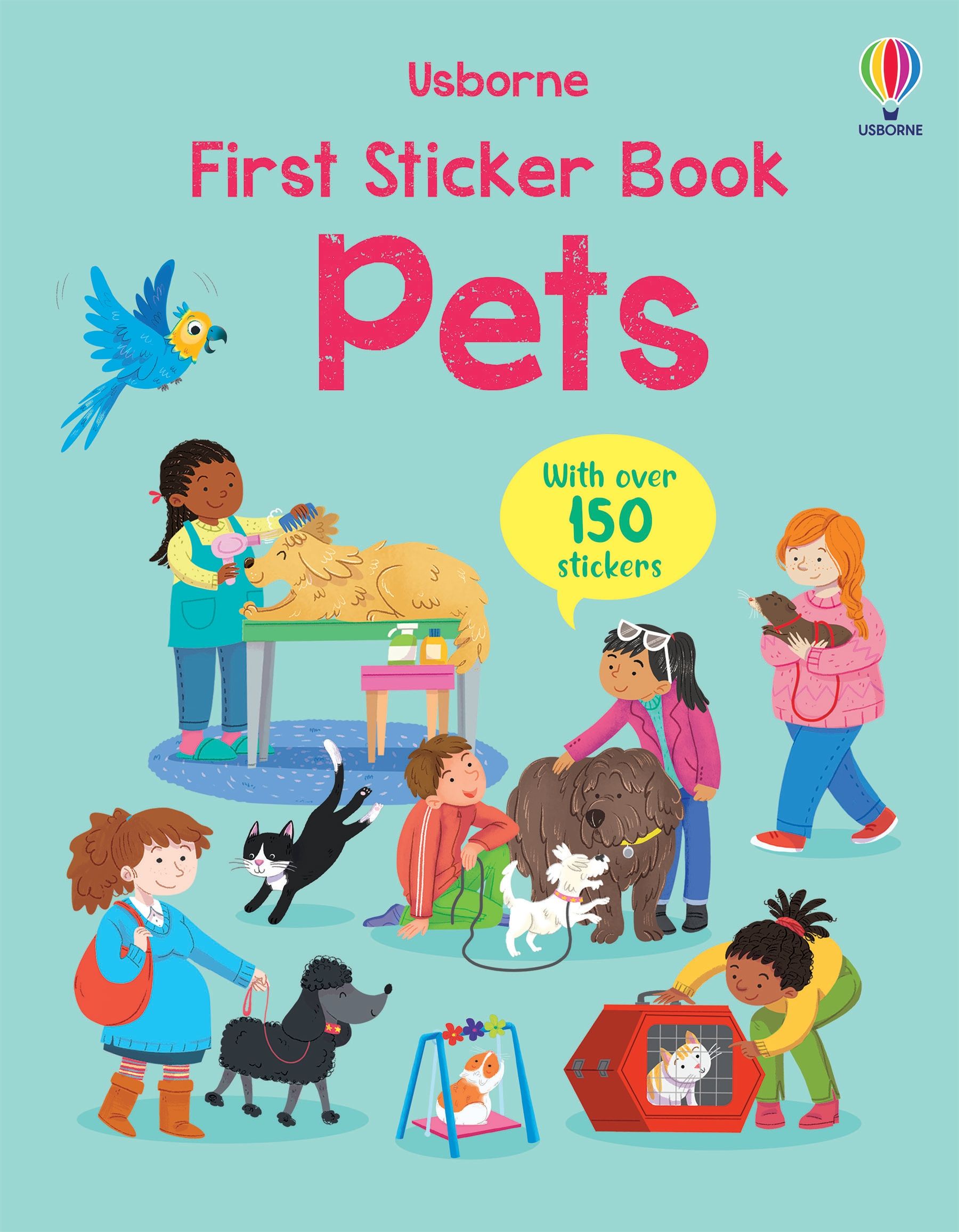 First Sticker Book Pets | Usborne | Be Curious