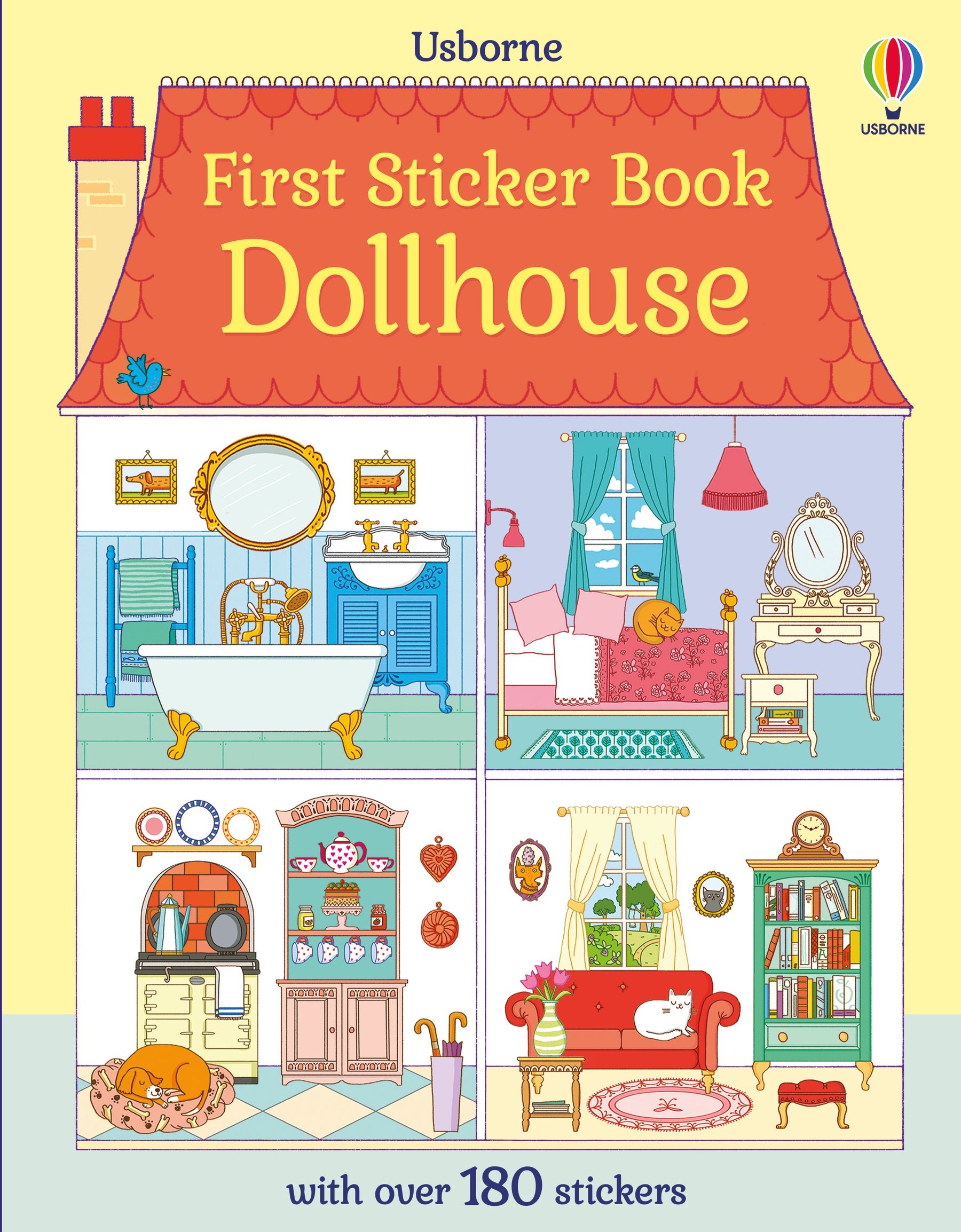 First Sticker Book Dollhouse | Usborne | Be Curious