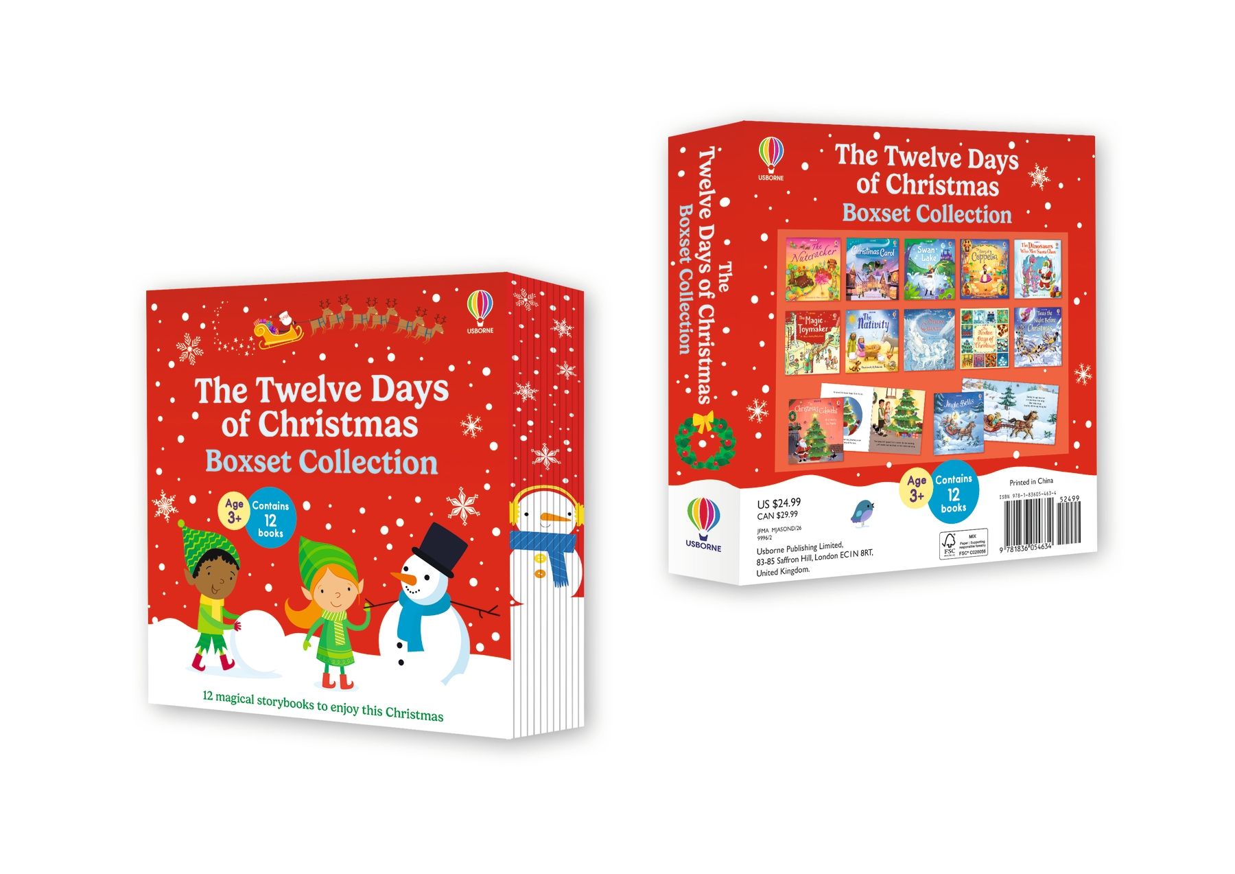 The Twelve Days of Christmas Boxset Collection | Usborne | Be Curious
