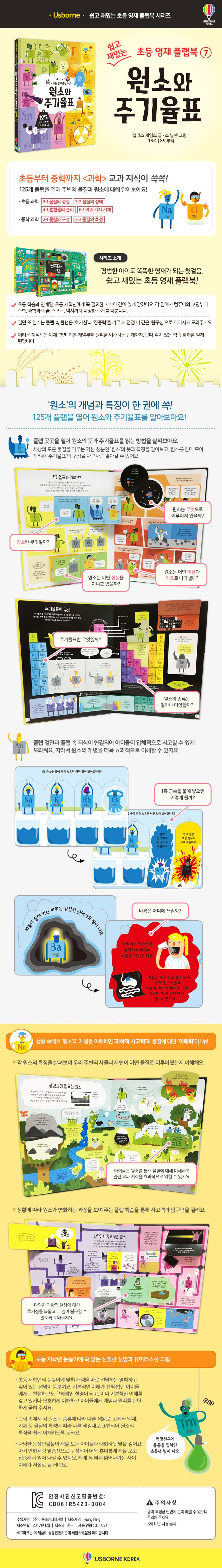 쉽고 재밌는 초등 영재 플랩북 ⑦ 원소와 주기율표