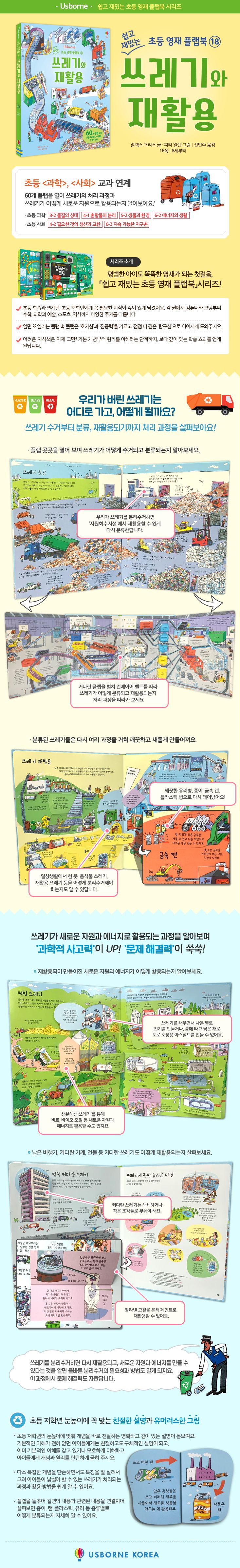 쉽고 재밌는 초등 영재 플랩북 ⑱ 쓰레기와 재활용