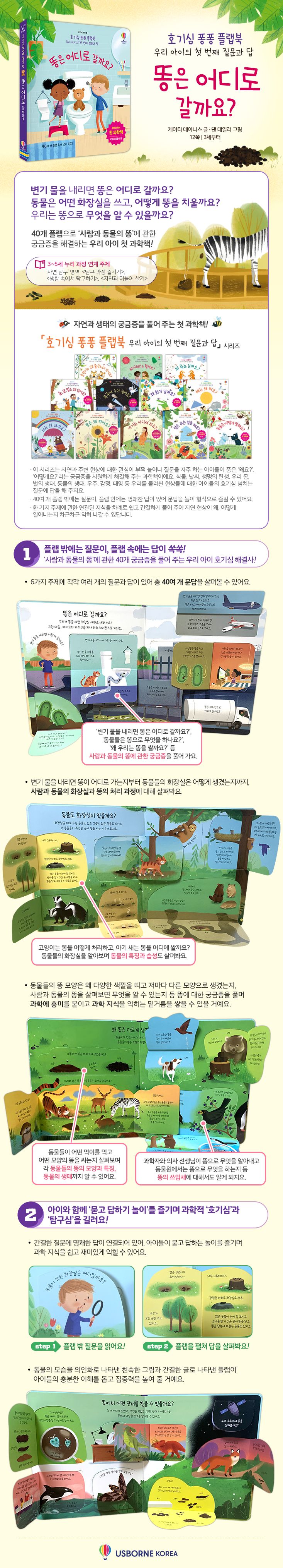 호기심 퐁퐁 플랩북 우리 아이의 첫번째 질문과 답 똥은 어디로 갈까요?