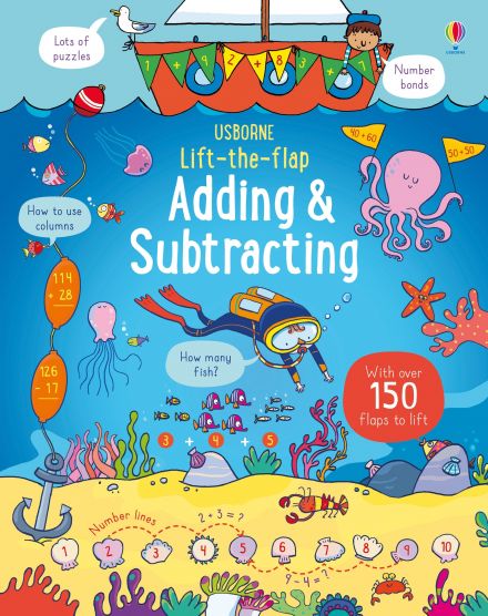 Lift-the-Flap Adding and Subtracting | Sách toán tương tác cho bé