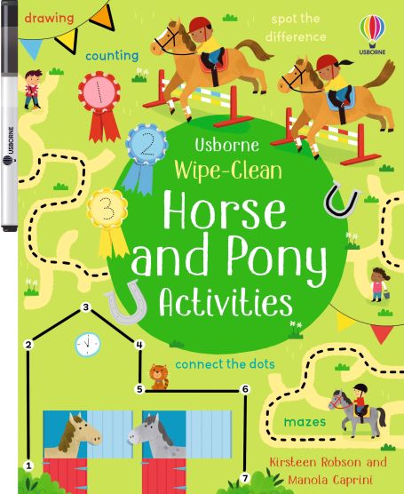 Wipe-Clean Horse and Pony Activities | Sách Tiếng Anh Tương Tác Cho Bé | BookMedi