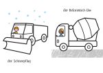 Kleine Kreativ-Werkstatt - Ganz einfach ausmalen: Lastwagen innenansicht