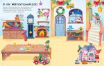 Mein erstes Stickerbuch: Besuch in der Weihnachtswerkstatt innenansicht