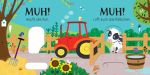 Schieben und Lauschen: Bauernhoftiere innenansicht