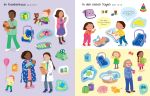 Mein erstes Stickerbuch: Wir bekommen ein Geschwisterchen,  Ein Tag in der Schule, Alle meine Freunde innenansicht
