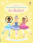 Meine glitzernden Anziehpuppen-Stickerbücher mini: Im Ballett, Feen, Freundinnen und Prinzessinnen innenansicht