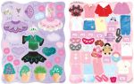 Meine glitzernden Anziehpuppen-Stickerbücher mini: Im Ballett, Feen, Freundinnen und Prinzessinnen innenansicht