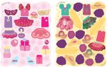 Meine glitzernden Anziehpuppen-Stickerbücher mini: Im Ballett, Feen, Freundinnen und Prinzessinnen innenansicht