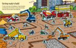 First Sticker Book Big Machines spread