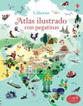 Atlas ilustrado con pegatinas cubierta