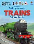 Build Your Own Trains Sticker Book book cover