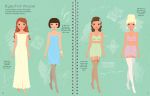 Sticker Dolly Dressing Fashion Designer Wedding Collection spread