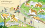 Zoo Sticker and Colouring Book spread