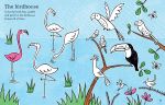 Zoo Sticker and Colouring Book spread