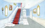 Georgian Doll's House Sticker Book spread