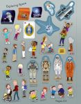Space Sticker Book spread