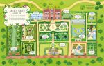 Country House Gardens Sticker Book spread