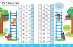 Wipe-clean Times Tables 5-6 spread
