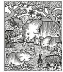 Jungle Magic Painting Book spread