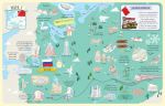 Atlas ilustrado de Europa con pegatinas página interior