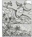 Dinosaurs Magic Painting Book spread
