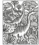 Dinosaurs Magic Painting Book spread