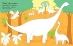 First Colouring Book Dinosaurs spread