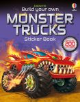 Build Your Own Monster Trucks Sticker Book book cover