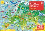 Usborne Atlas and Jigsaw Europe book cover