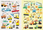 Little First Stickers Diggers and Cranes spread