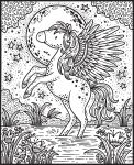 Magical Creatures Magic Painting Book spread