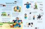 Poppy and Sam's Wind-Up Tractor Book spread