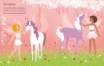 Sticker Dolly Dressing Unicorns spread