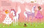 Sticker Dolly Dressing Unicorns spread