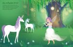 Sticker Dolly Dressing Unicorns spread