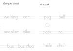 Little Wipe-Clean Word Book School spread