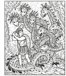 Greek Myths Magic Painting Book spread