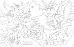 Unicorns Colouring Book spread