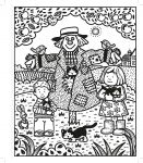 Poppy and Sam's Farm Animals Magic Painting Book spread