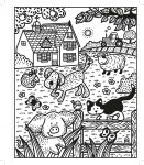 Poppy and Sam's Farm Animals Magic Painting Book spread