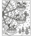 Enchanted Christmas Magic Painting Book spread
